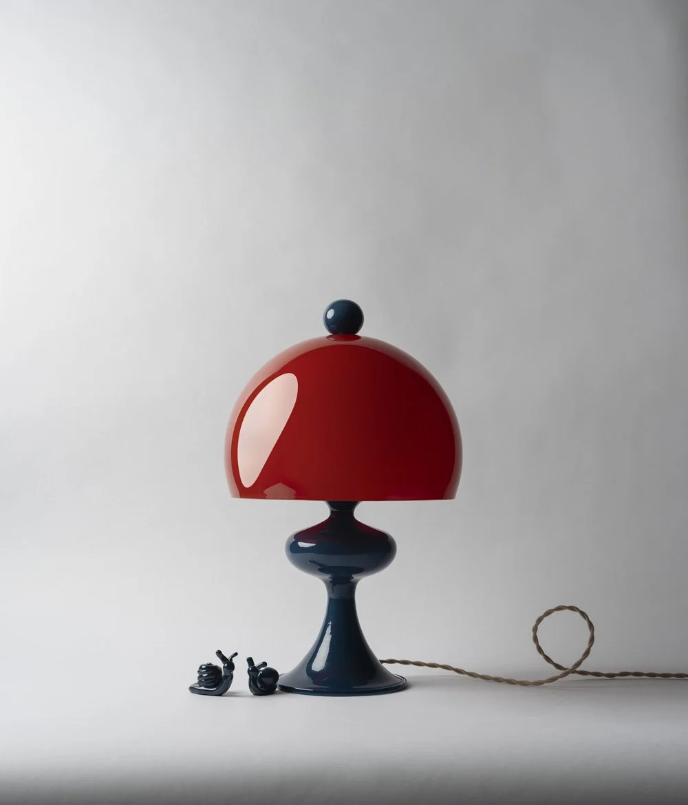 JH Bobine Glass Lamp in Tomato — Jessica Helgerson Interior Design